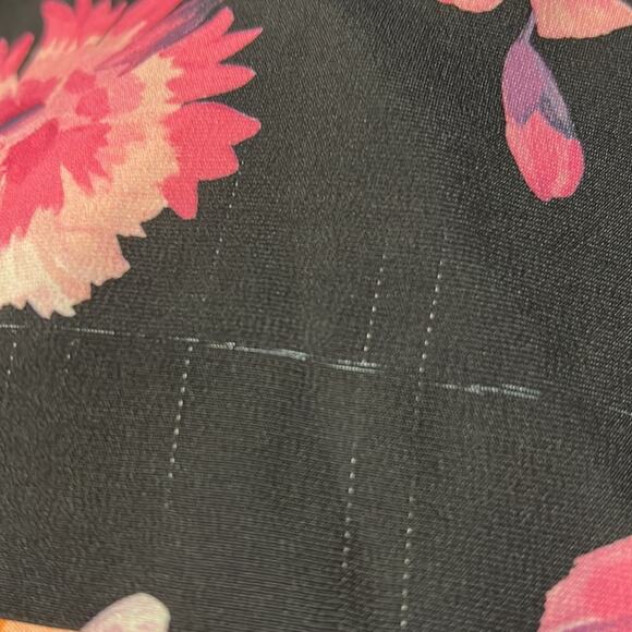 Ted BAKER Dayna Rhubarb Floral Buttoned Tropical Romper Black Size 4 NWT $279 - Picture 11 of 12